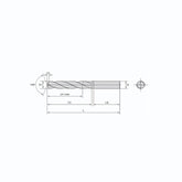 Solid carbide bit VBD double-edged bit with steel and cast iron material 3XD Without Coolant D3~5.3 - Makotools Industrial Supply Tools for Metal Cutting